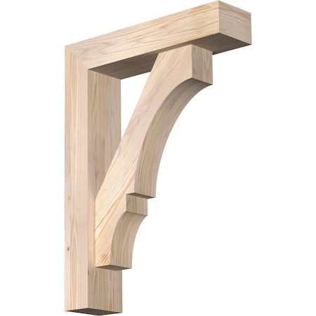 Balboa Block Smooth Bracket W/ Offset Brace, Douglas Fir, 5 1/2W X 22D X 30H